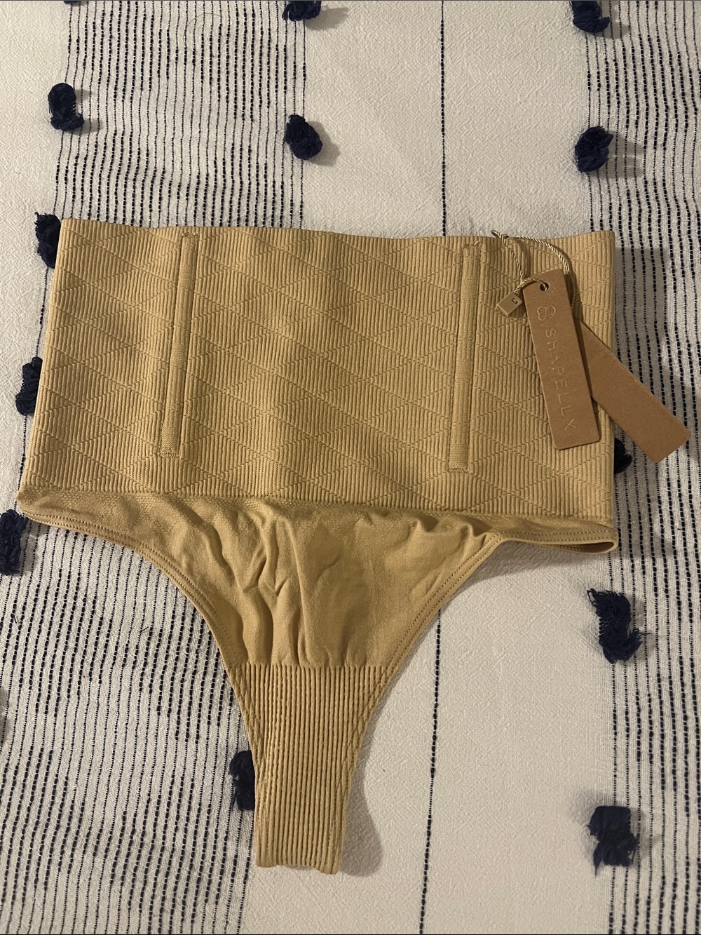 Shapermint High-Waist Thong Shapewear - Tan